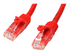 StarTech.com 2m CAT6 Ethernet Cable, 10 Gigabit Snagless RJ45 650MHz 100W PoE Patch Cord, CAT 6 10GbE UTP Network Cable w/Strain Relief, Red, Wiring is UL Certified/TIA