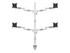 Multibrackets M VESA Deskmount Officeline Quad B2B monteringssats