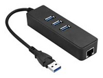 Hubb - 3 x USB 3.2 Gen 1 + 1 x 10/100/1000