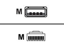 Zebra - USB-kabel - USB (hane) till RJ-45 (10 pin) (hane)
