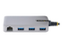 StarTech.com 3-Port USB Hub with Ethernet, 3x USB-A Ports, Gigabit Ethernet RJ45, USB 3.0 5Gbps, Bus-Powered, USB Hub w/ GbE and 1ft/30cm Long Cable, Portable Laptop USB Hub