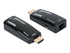 Manhattan 1080p@60Hz Compact HDMI over Ethernet Extender Kit, Extends Distances of Signal up to 60m with a Single Cat6 Ethernet Cable, Transmitter and Receiver included, Power over Cable, Ultra Slim Design, Three Year Warranty, Black