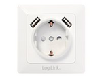LogiLink 2-port USB wall outlet