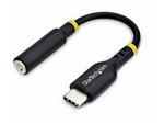 USB-C Audio Adapter to 3.5mm TRRS Jack, Headphone Aux Dongle