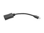 Tripp Lite Series Keyspan Mini DisplayPort to DisplayPort Adapter, 4K 60 Hz, Black (M/F), 6-in. (15.24 cm)