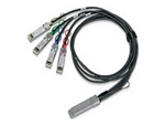 100GBase-CU till 25GBase-CU delningskabel för direktmontering