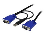 6 ft Ultra-Thin USB 2-in-1 KVM Cable