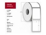 76 x 25 mm 600 etikett (er) (4 rulle/rullar x 150) box