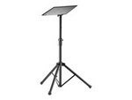 Manhattan TV/Monitor/Projector/Laptop Mount, Tripod Floor Stand, 1 screen/device, Screen Sizes: 13-32", VESA 75x75 to 100x100mm, Max 15kg, Height Adjustable, Black, Lifetime Warranty
