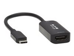 Tripp Lite Series USB C to 4K 60Hz HDMI Adapter, HDR, DP 1.4 Alt Mode, HDCP 2.2, Black