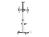 Manhattan TV & Monitor Mount, Trolley Stand, 1 screen, Screen Sizes: 37-65", Silver, VESA 200x200 to 600x400mm, Max 50kg, LFD, Lifetime Warranty vagn