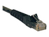 Eaton Tripp Lite Series Cat6 Gigabit Snagless Molded (UTP) Ethernet Cable (RJ45 M/M), PoE, Black, 10 ft. (3.05 m)