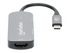 Manhattan USB-C Dock/Hub, Ports (x3):  HDMI, USB-A and USB-C, With Power Delivery (100W) to USB-C Port (Note add USB-C wall charger and USB-C cable needed), All Ports can be used at the same time, Aluminium, Space Grey, Three Year Warranty, Retail Box