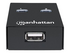 Manhattan USB-A Automatic Sharing Switch, 2x USB-B Ports, 480 Mbps (USB 2.0), Dual Control (Auto-Sensing or Manual), Bus Powered, Hi-Speed USB, inc 1x 1.5m USB-A to USB-B cable, Black, Three Year Warranty, Blister