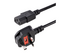 StarTech.com 3ft (1m) UK Computer Power Cable, BS 1363 to C13 Power Cord, 18AWG, 10A 250V, Black Replacement AC Power Cord, Monitor Power Cable, BS 1363 to IEC 60320 C13 Kettle Lead