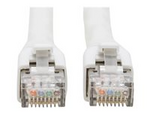 Tripp Lite Series Cat8 25G/40G-Certified Snagless Shielded S/FTP Ethernet Cable (RJ45 M/M), PoE, White, 3 ft. (0.91 m)