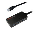 LogiLink USB 3.0 Active Repeater Cable up to 10m with 4-Port Hub