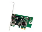 2b 1a 1394 PCI Express FireWire-kortadapter med 3 portar
