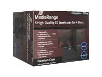 MediaRange Retail pack 4er CD-Jewelcase