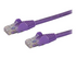 StarTech.com 1m CAT6 Ethernet Cable, 10 Gigabit Snagless RJ45 650MHz 100W PoE Patch Cord, CAT 6 10GbE UTP Network Cable w/Strain Relief, Purple, Fluke Tested/Wiring is UL Certified/TIA
