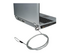 Manhattan Mobile Security Laptop Lock, Key Lock, 1.4m, Compatible with Kensington style locks, Strong Steel Cable (3mm thick), Diecast Zinc Alloy Lock, All Metal Construction Resist Tampering, Two Keys Included, Clear PVC Jacket, Lifetime Warranty, Blister