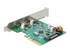 Delock PCI Express x4 Card to 2 x external SuperSpeed USB 10 Gbps (USB 3.1 Gen 2) USB Type-C female