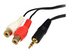 StarTech.com 6 ft. (1.8 m) 3.5mm to RCA Cable