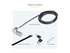 StarTech.com 10-Pack Dual-Access Laptop Lock, 6.5ft (2m) Keyed Alike and Combination Security Cable Lock for K-Slot Devices, Computer Anti-Theft Steel Cable