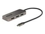 StarTech.com USB-C to Triple DisplayPort 1.4 MST Hub, 4K 60Hz, 1ft (30cm) Cable, USB Type-C Multi Monitor Adapter for Laptop, DP 1.4 Multi-Stream Transport Hub, DisplayPort Splitter