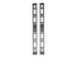 Eaton Tripp Lite Series 42U Rack Enclosure Server Cabinet Vertical Cable Management Bars