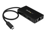 USB-C-hubb med 3 portar och Gigabit Ethernet