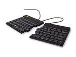 Split Ergonomiskt Tangentbord, QWERTY (US), svart, trådbunden