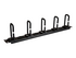 StarTech.com 1U 19" Cable Management Organizer, D Ring Hook Network/Server Rack Cord Manager, Data Center Horizontal Wire Panel with Passthrough Holes with Mounting Hardware, EIA/ECA-310-E