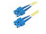 1m (3.3ft) SC to SC (UPC) OS2 Single Mode Duplex Fiber Optic Cable, 9/125µm, Laser Optimized, 40G/100G Zipcord, Bend Insensitive, Low Insertion Loss