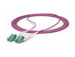 1m (3.3ft) LC/LC (UPC) OM4 Multimode Fiber Optic Cable, OFNR