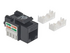 Intellinet Keystone Jack, Cat6, UTP, Punch-down, Black