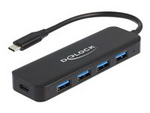 Hubb - 4 x USB 3.2 Gen 1 + 1 x USB-C (strömleverans)