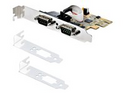 StarTech.com 2-Port PCI Express Serial Card, Dual Port PCIe to RS232 (DB9) Serial Interface Card, 16C1050 UART, Standard or Low Profile Brackets, COM Retention, For Windows & Linux