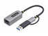 StarTech.com USB-C to Ethernet Adapter w/USB-A Adapter, Realtek RTL8153B