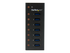 StarTech.com USB 3.0-hubb med 7 portar – skrivbords- eller väggmonterbart metallkabinett