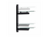 StarTech.com Dual Floating Wall-Mounted AV Shelves, Adjustable Height Shelf For Under TV, Organize A/V Equipment On Black Tempered Glass Shelves hylla