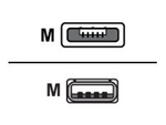 USB-kabel - USB (hane) till Micro-USB Type A (R)