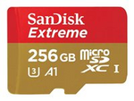 SanDisk Extreme - Flash-minneskort (microSDXC till SD-adapter inkluderad)