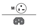 HPE - Strömkabel - IEC 60320 C15 till NEMA L6-20 (hane)