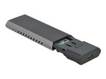 External USB Type-C Combo Enclosure for M.2 NVMe PCIe or SATA SSD