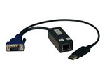 Tripp Lite Series USB Single Server Interface Unit Virtual Media KVM Switch HD15 USB RJ45 TAA