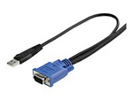 10 ft Ultra Thin USB VGA 2-in-1 KVM Cable