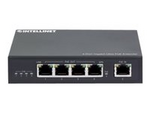 Intellinet 4-Port Gigabit Ultra PoE Extender, Adds up to 100 m (328 ft.) to PoE Range, 90 W PoE Power Budget, Four PSE Ports with up to 30 W Output, IEEE 802.3bt/at/af Compliant, Metal Housing