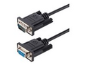 StarTech.com 3m RS232 Serial Null Modem Cable, Crossover Serial Cable w/Al-Mylar Shielding, DB9 Serial COM Port Cable Female to Male, Compatible w/DTE Devices