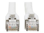 Tripp Lite Series Cat8 25G/40G Certified Snagless Shielded S/FTP Ethernet Cable (RJ45 M/M), PoE, White, 15 ft. (4.57 m)